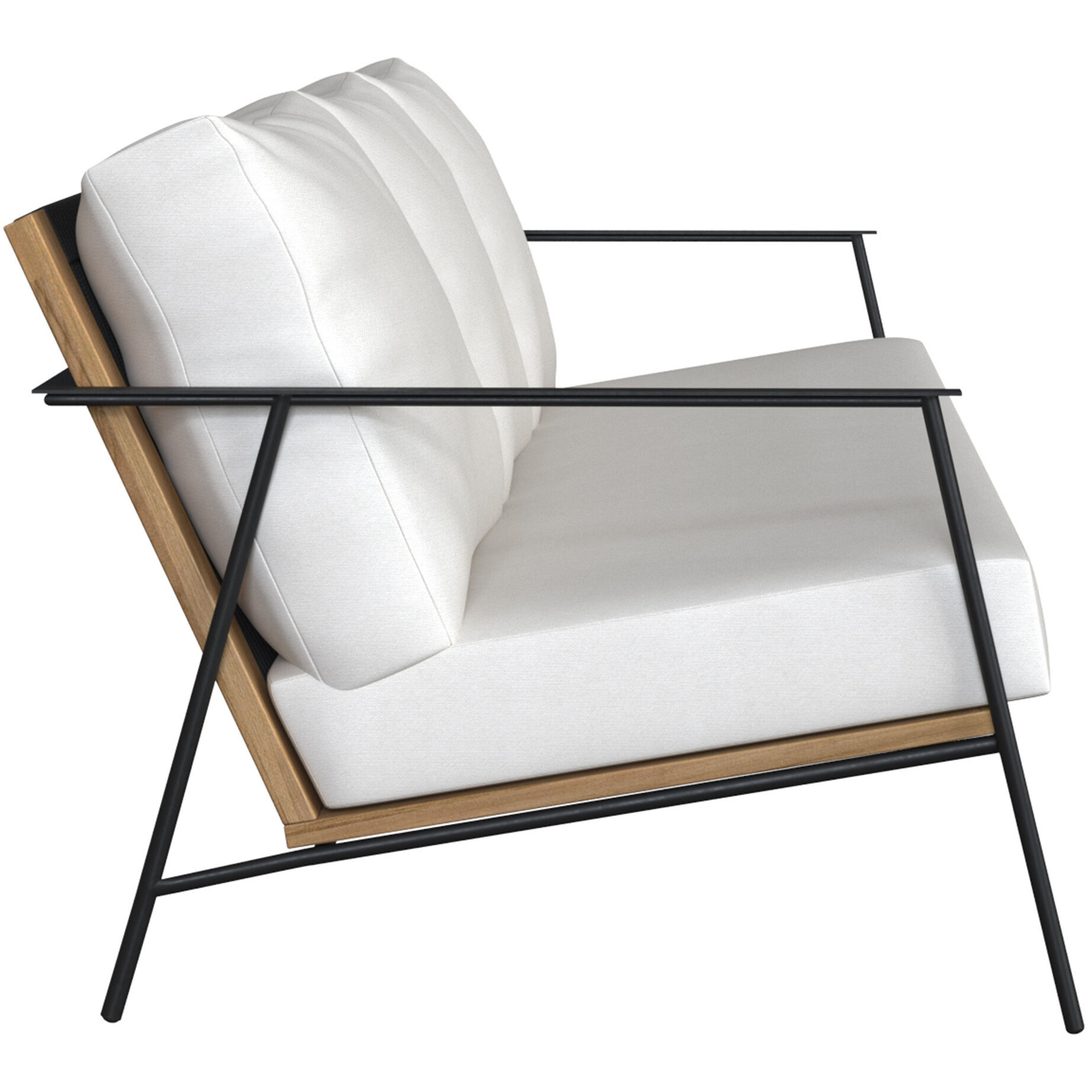 Milan Stinson White Outdoor Sofa